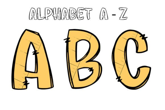 Back to School Alphabet Doodle Png 3: Your Creative Toolkit