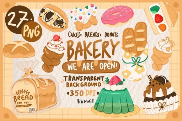 Bread & Bakery | Dessert Clipart PNG: A Designer's Asset