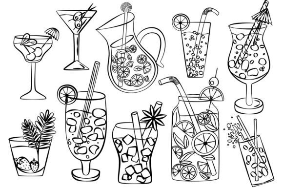 Creative Projects: Using Hand-Drawn Cocktail Vectors