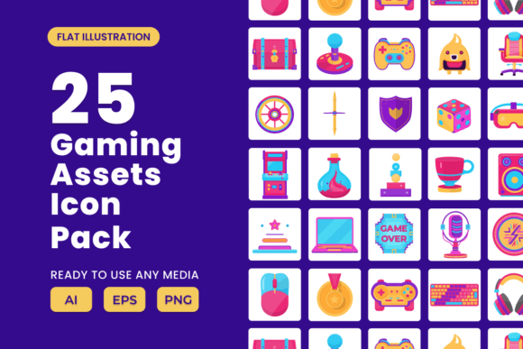 Gaming Asset 2D Icon Set Vol 1: A Designer’s Toolkit