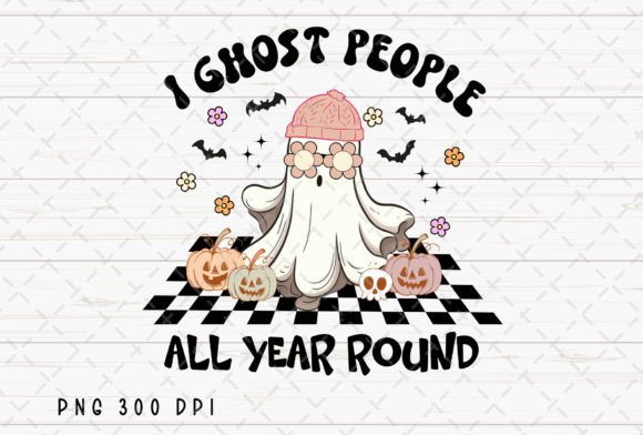 Ghost Spooky Pumpkin Retro Halloween PNG: Your Go-To Vintage Design Asset