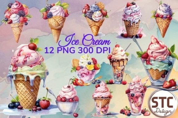 Ice Cream Watercolor Sublimation: Sweetening Your Creative Projects