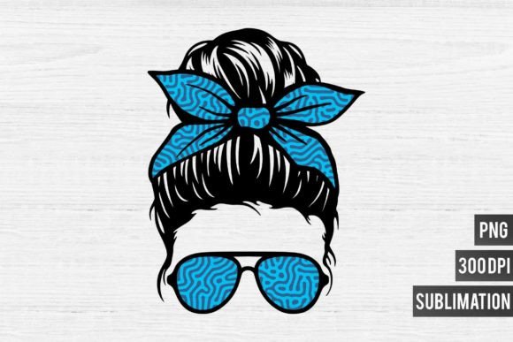 Mom Life PNG Sublimation-Blue Pattern: Creative Uses