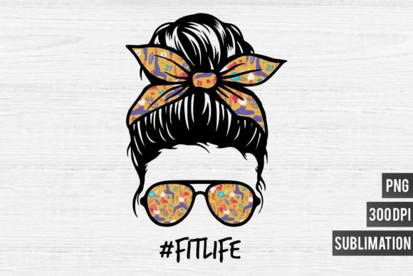 Mom Life PNG Sublimation-Fit Life: A Designer's Asset