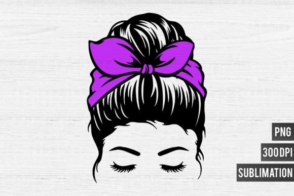 Mom Life PNG Sublimation-Purple Bandana Design Asset