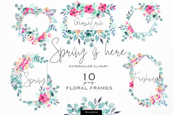 Spring is Here: Floral Frames for Your Designs